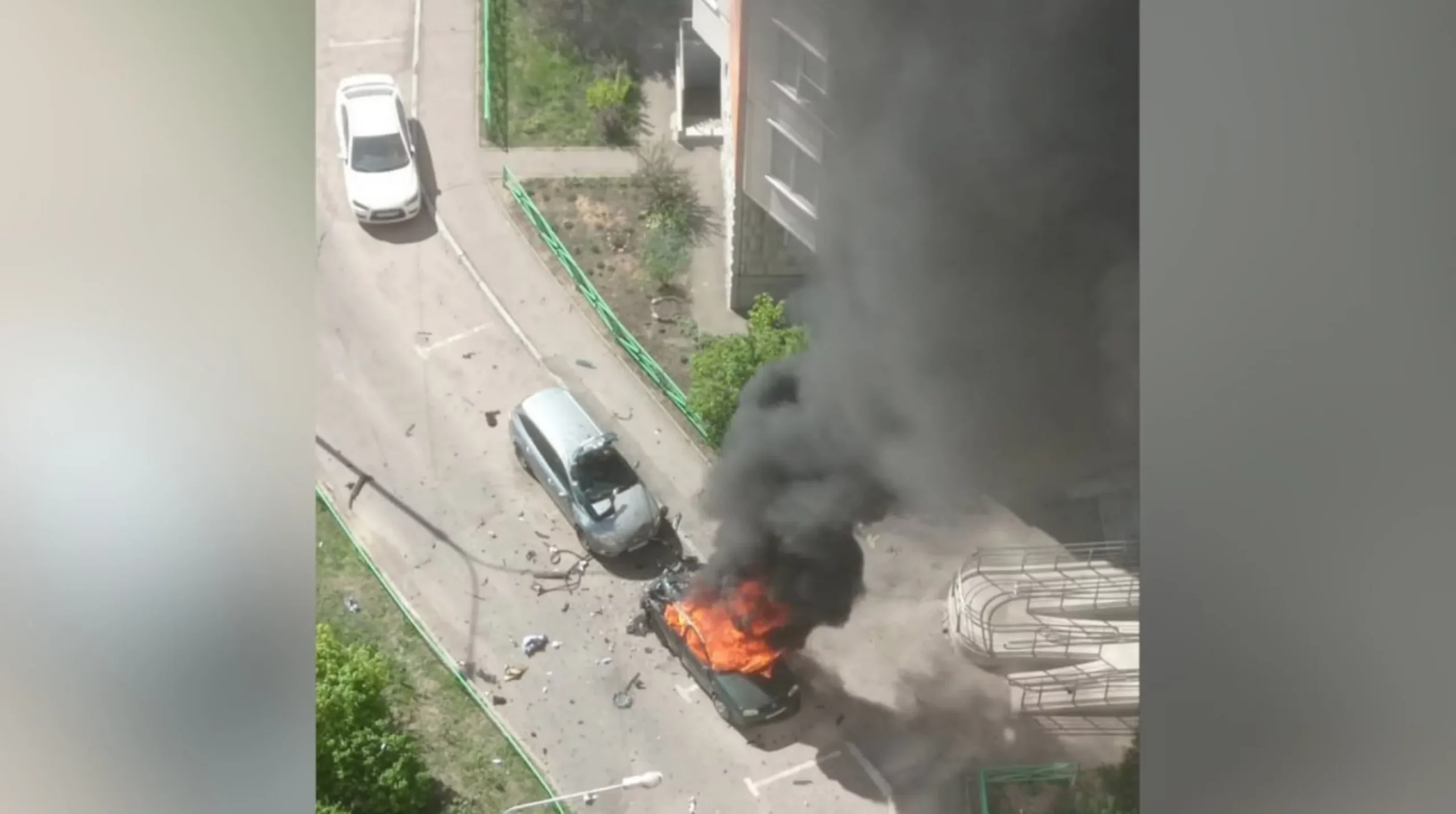 Опубликовано видео момента покушения на генерала Москалика в Балашихе