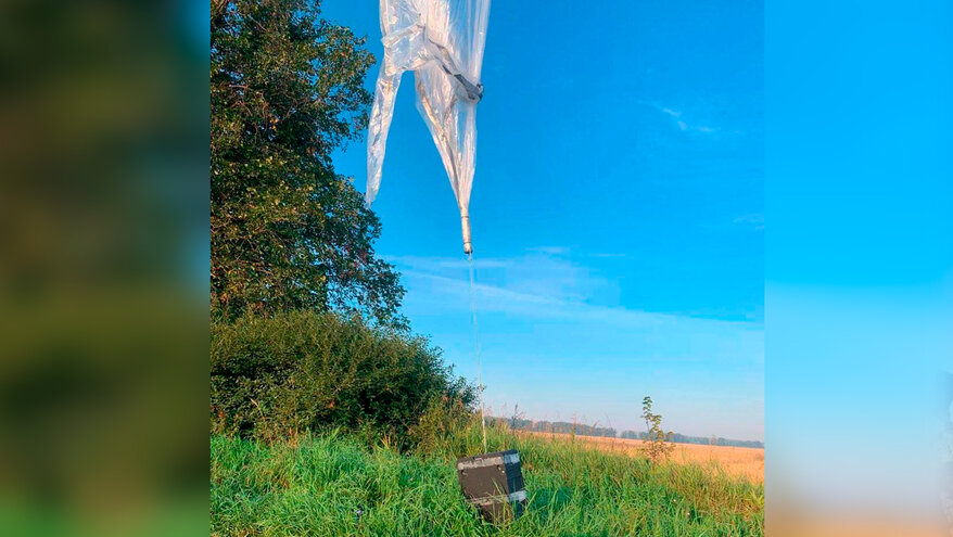 В поле Башкирии упал на самодельном парашюте загадочный ящик с литерой Z