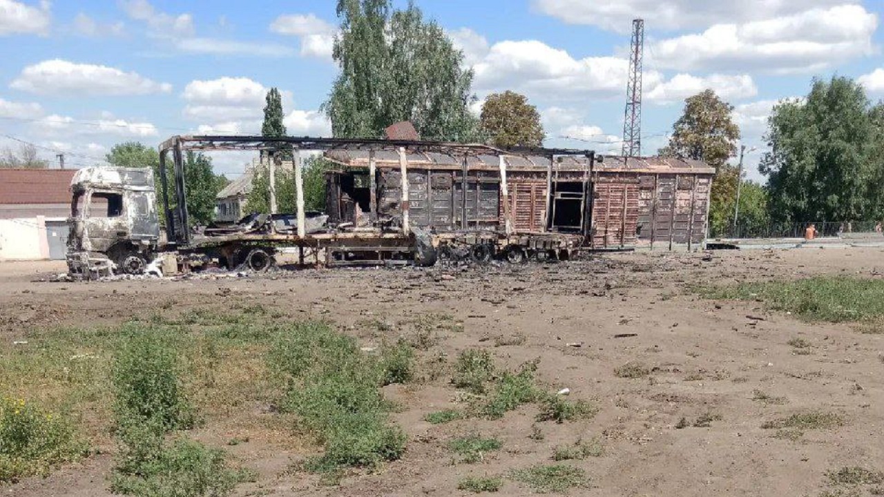 Последствия удара по станции Барвенково